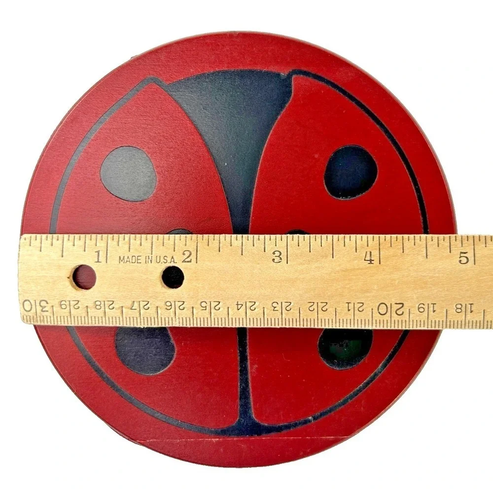 Longaberger LITTLE LADYBUG Basket Lid & Legs Plastic Protector 2009 - Lid Repair